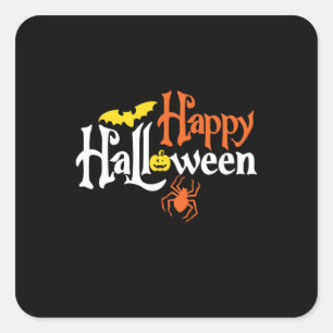 Halloween Happy Halloween Birthday Square Sticker