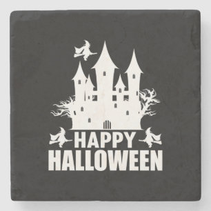 Halloween Happy Halloween Birthday Stone Coaster