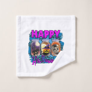 Halloween Happy Halloween Birthday Wash Cloth