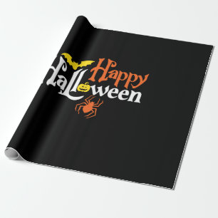 Halloween Happy Halloween Birthday Wrapping Paper
