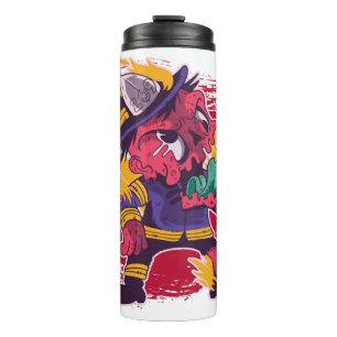 Halloween Happy Halloween Firefighter Costume Thermal Tumbler