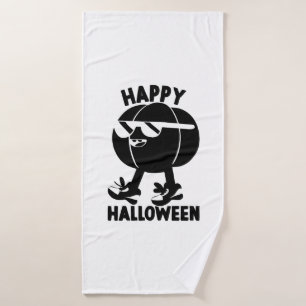 Halloween Happy Halloween Pumpkin Bath Towel