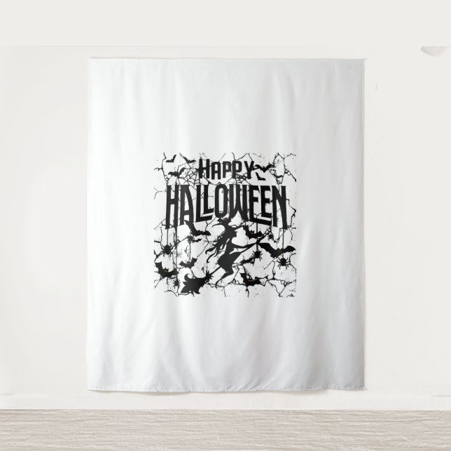 Halloween Happy Halloween   Tapestry (Front)