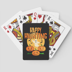 Halloween Happy Haunting Playing Cards