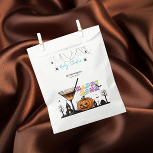 Halloween Happy Hour Pumpkin Cocktail Baby Shower Favour Bag