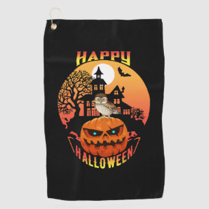 Halloween Happy Pumpkin Halloween Golf Towel