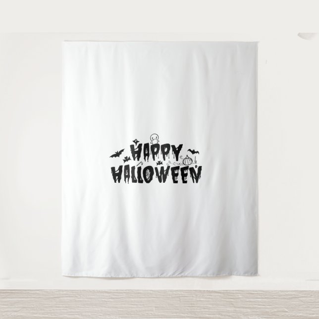 Halloween Happy   Tapestry (Front)