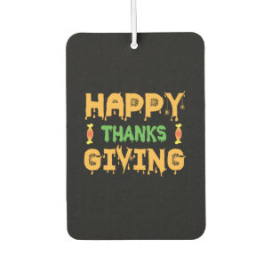 Halloween Happy Thanksgiving Birthday Car Air Freshener