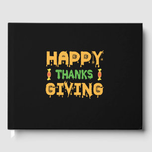 Halloween Happy Thanksgiving Birthday Guest Book