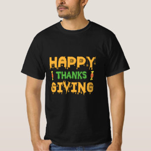 Halloween Happy Thanksgiving Birthday T-Shirt