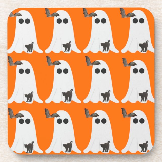 Halloween Hard Plastic Coaster (Front)