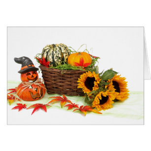 halloween harvest note card