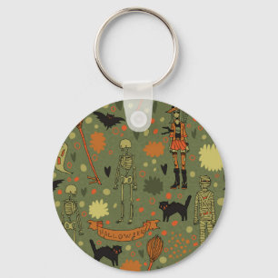 Halloween Haunt: Spooky Vintage Mix Key Ring
