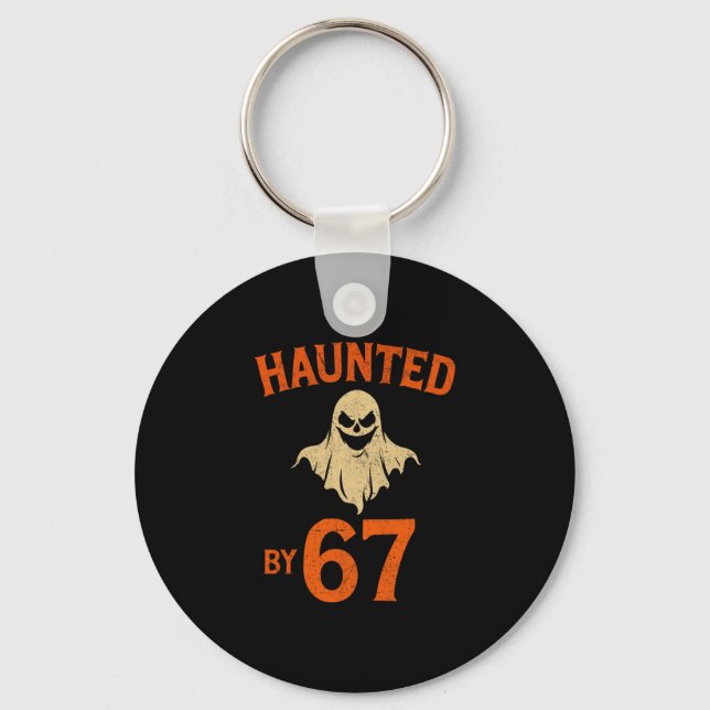 Halloween Haunted 67 Six Seven Meme 1 (23)  Key Ring (Front)