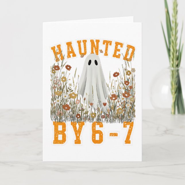 Halloween Haunted 67 Six Seven Meme 1 (26)  Card (Front)