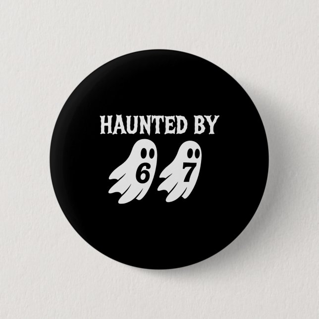 Halloween Haunted 6 Cm Round Badge (Front)