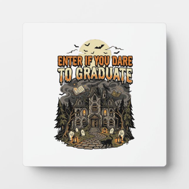 Halloween Haunted Academy Night Plaque (Front)