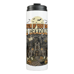 Halloween Haunted Academy Night Thermal Tumbler