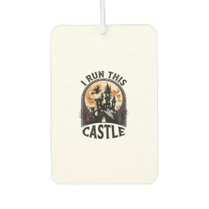 Halloween Haunted Castle Witch Moon Vintage Shirt_ Car Air Freshener