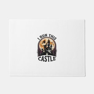 Halloween Haunted Castle Witch Moon Vintage Shirt_ Doormat