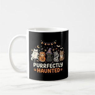 Halloween Haunted Cat Crew Coffee Mug