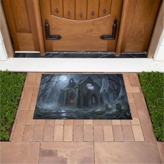 Halloween Haunted Chapel Doormat