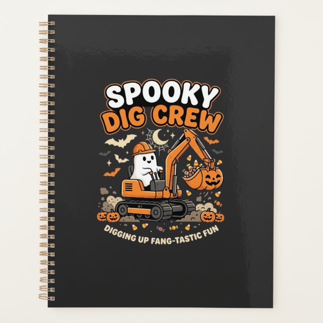 Halloween Haunted Dig Crew Planner (Front)