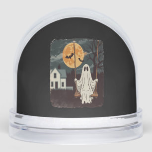 Halloween Haunted Ghost Swing Snowglobe
