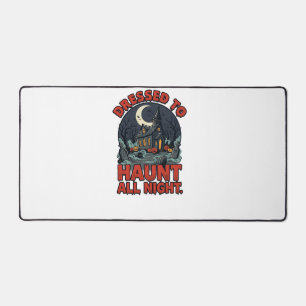 Halloween Haunted Graveyard Costume Night Desk Mat