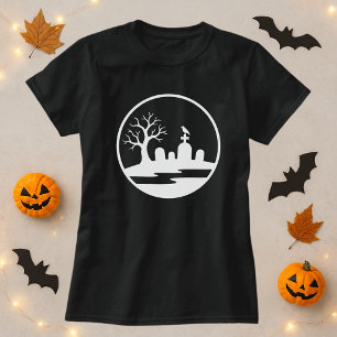 Halloween Haunted Graveyard  T-Shirt