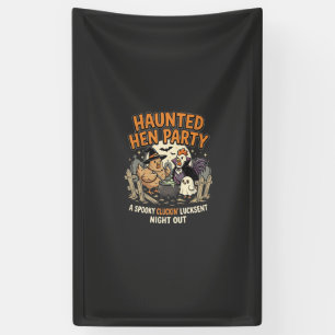 Halloween Haunted Hen Party Banner