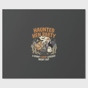 Halloween Haunted Hen Party Wrapping Paper