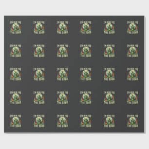 Halloween Haunted House and Pumpkin Boos Wrapping Paper