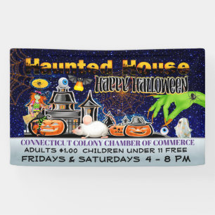 Halloween Haunted House Banner
