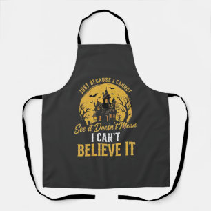 Halloween Haunted House Believe It Design_1 Apron