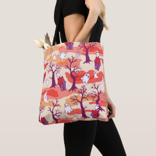 Halloween Haunted House Colourful Tote Bag