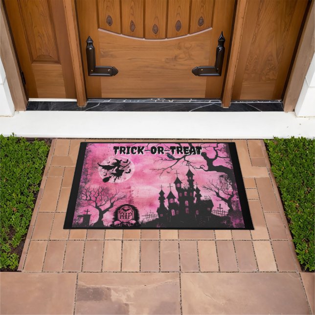 Halloween Haunted House Doormat (Outdoor)