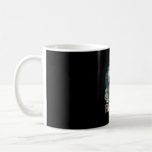 Halloween Haunted House Fright Vibes Design Coffee Mug