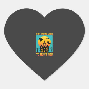 Halloween Haunted House Hanging With My Witches Heart Sticker