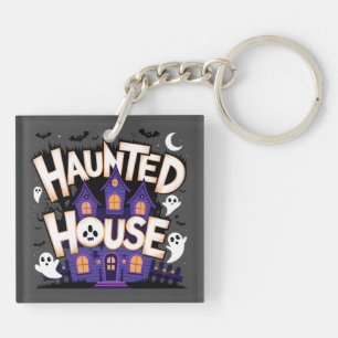 Halloween - Haunted House Key Ring