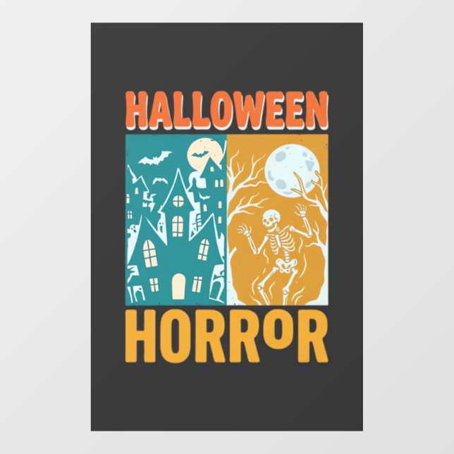 Halloween Haunted House Moon Skeleton Design_1 (Sheet)