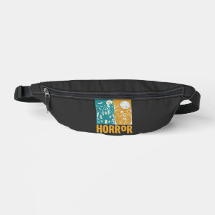 Halloween Haunted House Moon Skeleton Design_1 Bum Bags