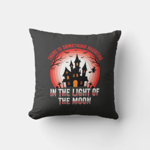 Halloween Haunted House Moonlight Witch Cushion