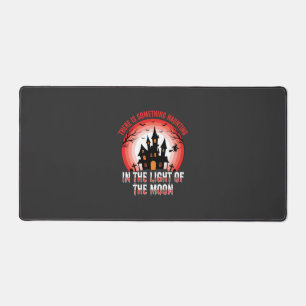 Halloween Haunted House Moonlight Witch Desk Mat
