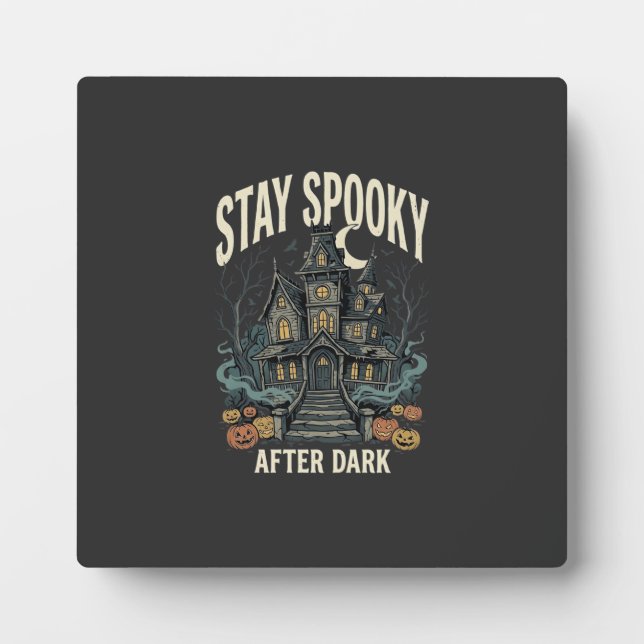 Halloween Haunted House Night Plaque (Front)