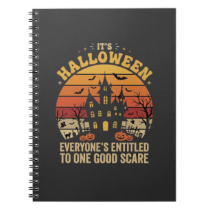 Halloween Haunted House One Good Scare Design_1 Notebook