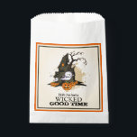 Halloween Haunted House Party Favour Bag<br><div class="desc">A spooky haunted house, ghosts and jack o' lanterns and the words "Hope you had a Wicked Good Time" (or any words you choose) these Halloween theme party favour or treat bags are fun for Halloween costume party favours, kid's Halloween birthday party favours, or to give out Halloween trick or...</div>