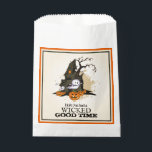 Halloween Haunted House Party Favour Bag<br><div class="desc">A spooky haunted house, ghosts and jack o' lanterns and the words "Hope you had a Wicked Good Time" (or any words you choose) these Halloween theme party favour or treat bags are fun for Halloween costume party favours, kid's Halloween birthday party favours, or to give out Halloween trick or...</div>