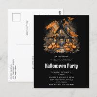 Halloween Haunted House Party Invitation