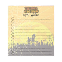 Halloween Haunted House Personalised Teacher To-Do